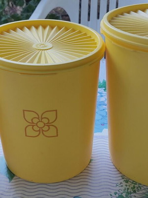 Tuperware containers used, pack of 3 pieces
