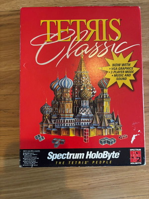 Tetris Classic PC Big Box used with diskette and manuals
