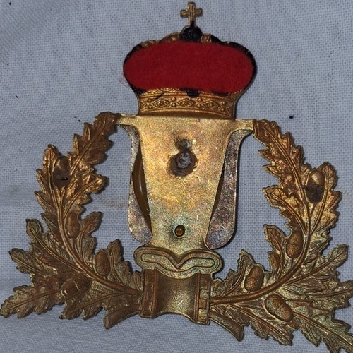 Greek Royal Army Metal Emblem with Enamel, circa 1940–1960