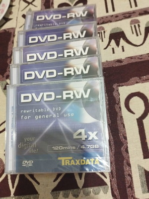 DVD-RW πακέτο 5 καινούργια