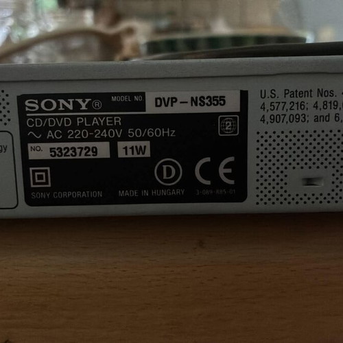 Sony DVP-NS355 DVD/CD Player used, for repair or parts