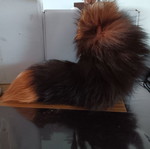 Decorative fox like new with synthetic fur