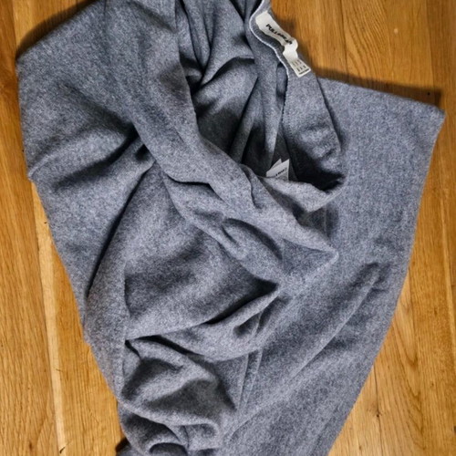 Long cozy knitted skirt Pull & Bear new, gray, size M