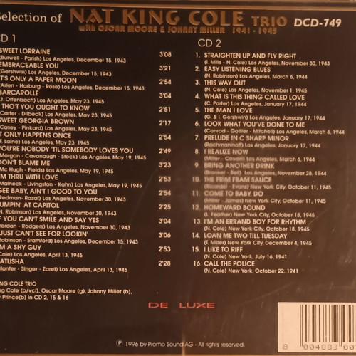 Nat King Cole Trio 2CDs used, jazz