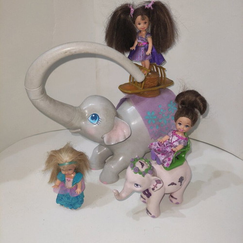 Barbie as the Island Princess Swing &Twirl Tika with pink elephant 2007 like new