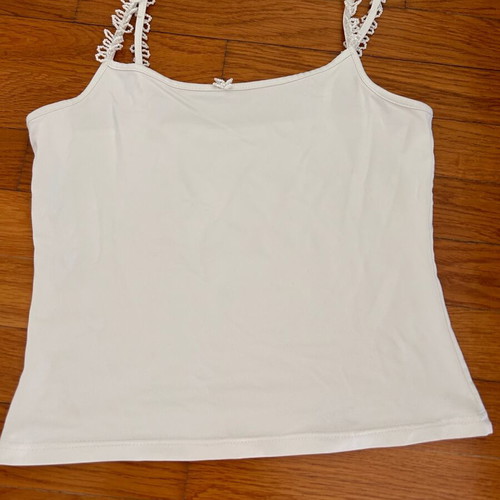 White no small top with beaded straps Promod new