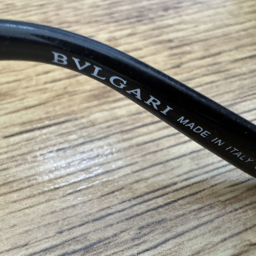 Bvlgari vintage designer sunglasses used with rhinestone detailing