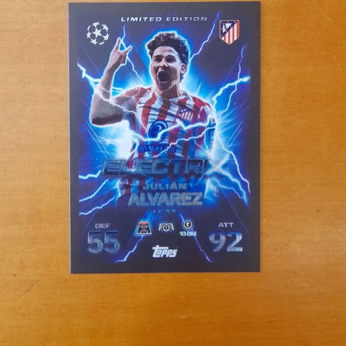 Topps card match ataxx electric Julian Alvarez new