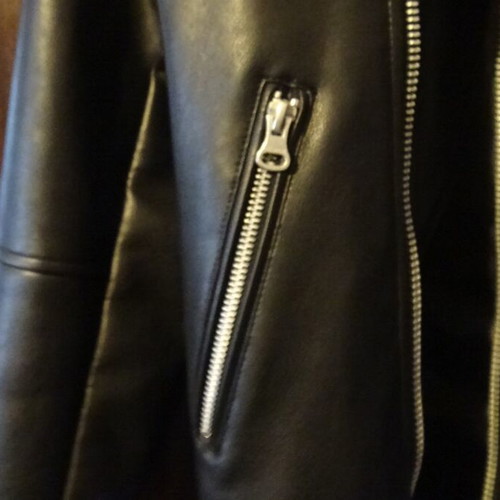 Pull & Bear leather jacket size S black like new