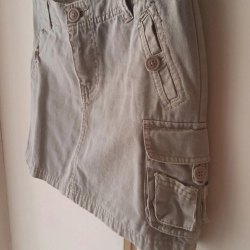 Denim mini skirt TEX size M 38 beige like new
