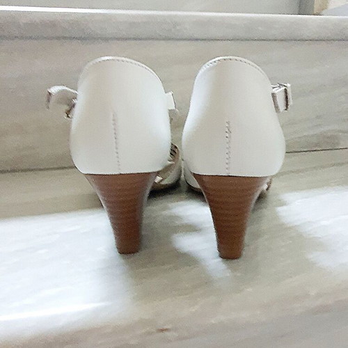 Alpina anatomical sandals white, genuine leather, size 37, new