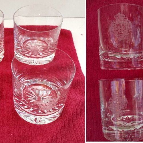 Special Glasses Set from Portugal, New, 53 Pieces Crystal and Glass