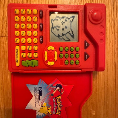 Pokémon Pokédex console used with dead pixels