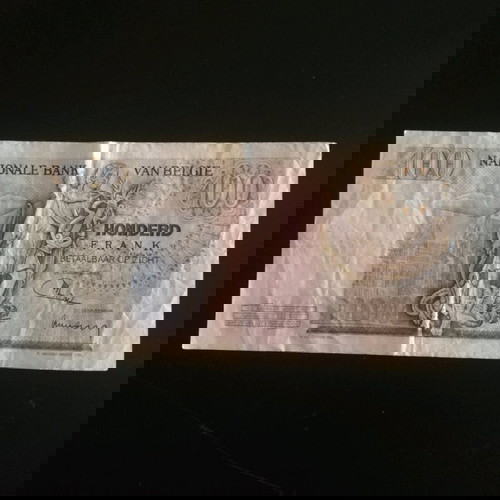 Βελγιο 100 framcs 1972 μεταχειρισμένο χαρτονόμισμα