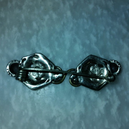 Vintage silver 925 pin used, 5x1.7 cm, 10 g