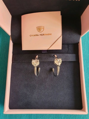 Chiara Ferragni αυθεντικά σκουλαρίκια καινούργια, ασημί