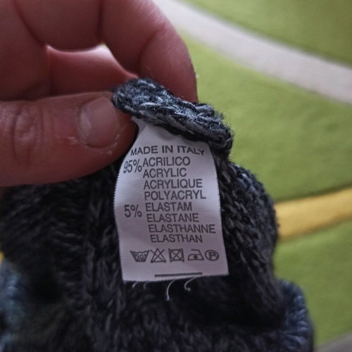 Wool sweater from Italy used, gray, size S
