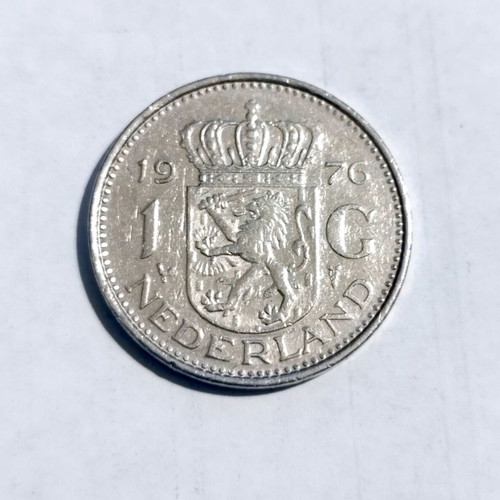 Netherlands 1 Gulden Coin 1976 used - Juliana