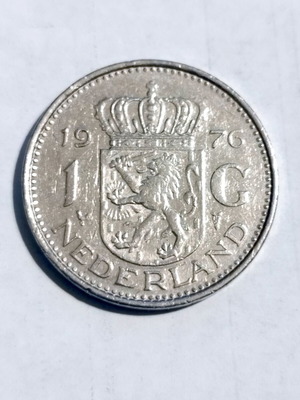 Νόμισμα Ολλανδίας 1 Gulden 1976 μεταχειρισμένο - Juliana