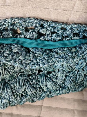 knitted envelope bag