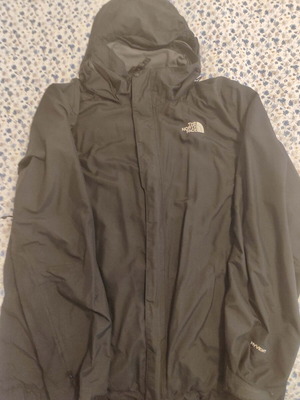 North Face waterproof jacket used, black men's size L
