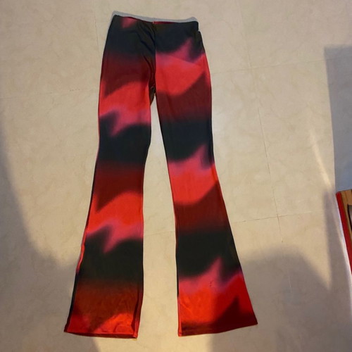 Asyou flare pants black red size 34 unused