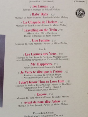 Jeane Manson vinyl record used