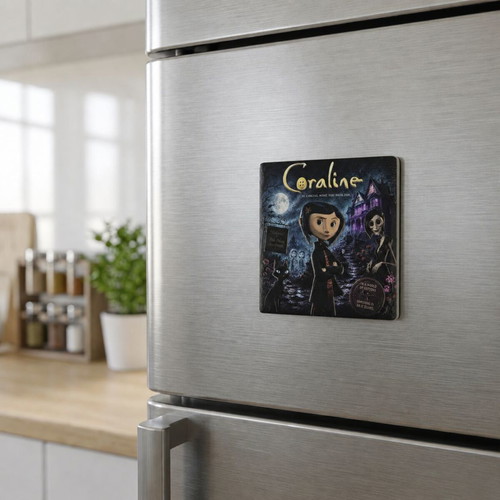 Coraline Ceramic Fridge Magnet 57×57 mm new
