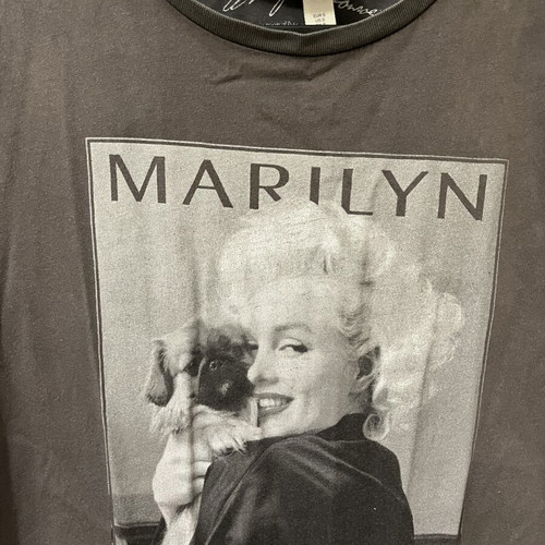 Marilyn Monroe Short Sleeve T-shirt like new, H&M, gray