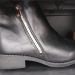 Women's ankle boots with zipper new, black