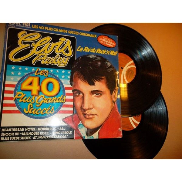 ELVIS PRESLEY-LES 40 PLUS GRANDS SUCCES-2LP