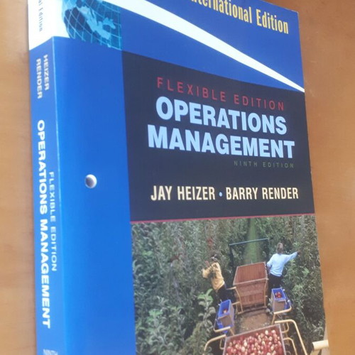 Operations Management by Heizer and Render, 9th Flexible International Edition, like new