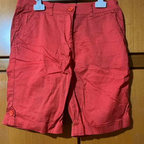 Mitno shorts size M like new, red/orange