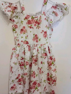 Matou France dress like new, cotton, size 6, floral print