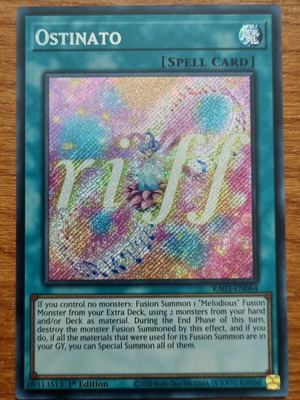 Ostinato RA03 Secret Rare 1st Edition Near Mint