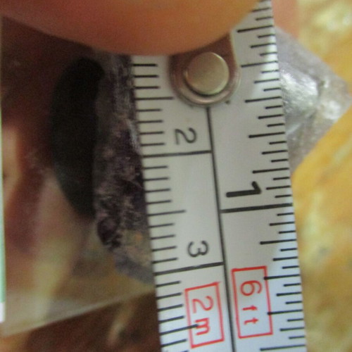 Purple Fantom Fluorite mineral new, double crystallization, size 3 cm