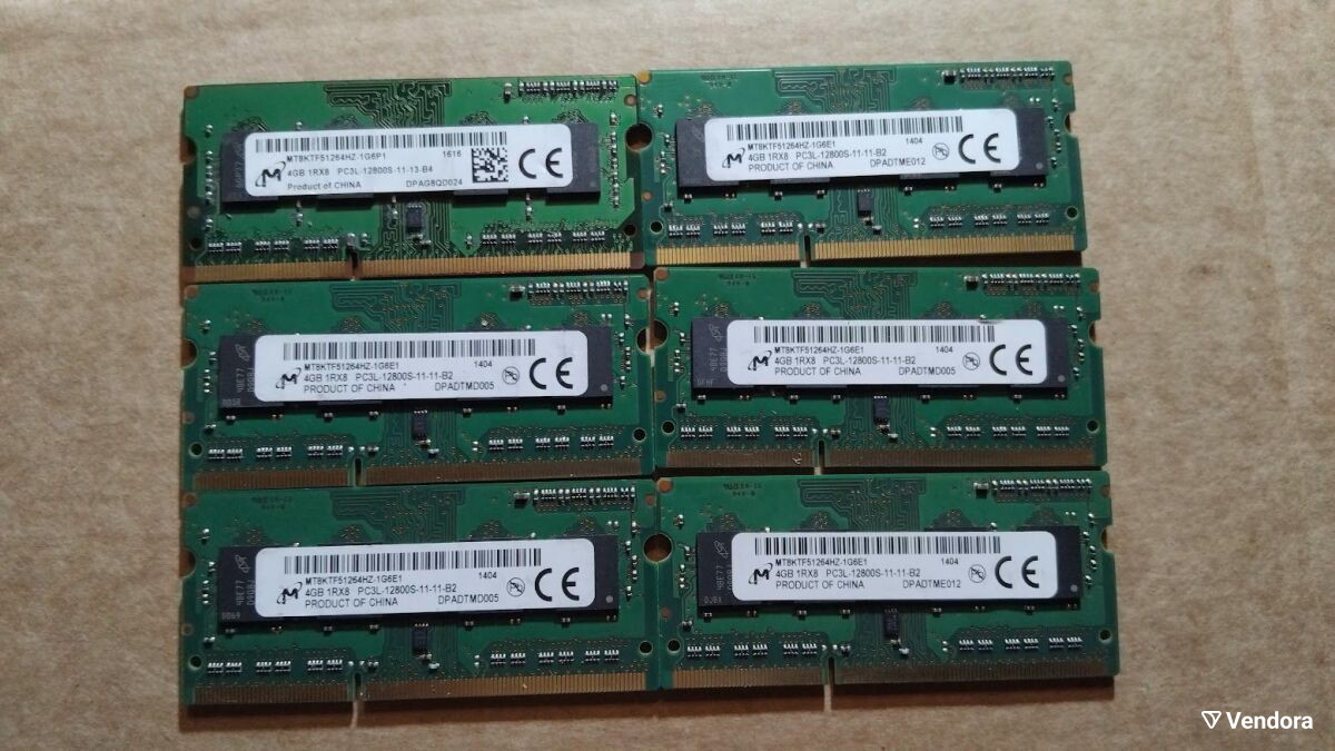 SO-DIMM Memory Module Micron Kit 6x4GB… - € 20,00 - Vendora.gr