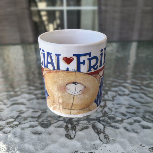 Forever Friends collectible mug used by Andrew Brownsword