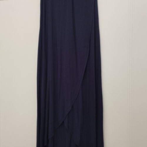 Celestino long blue elastic asymmetric skirt like new, size L