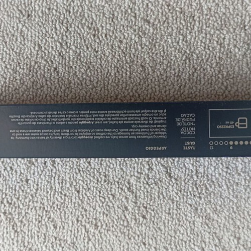 Nespresso Arpeggio capsules pack of 15, new, with 3 pencils gift