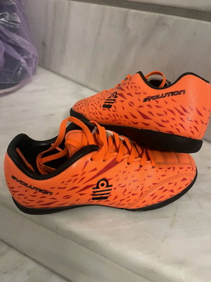 Admiral football shoes size 29 orange like new