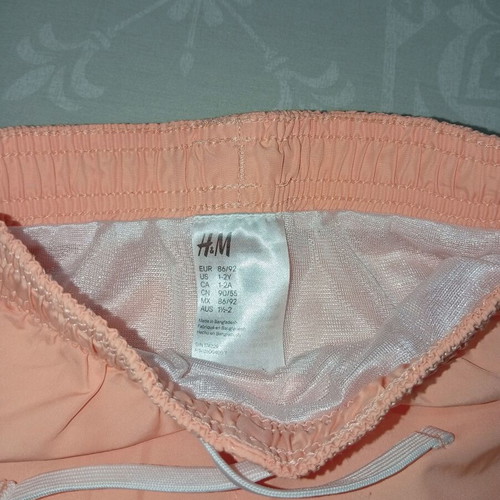 Girls' beach swim shorts peach color like new
