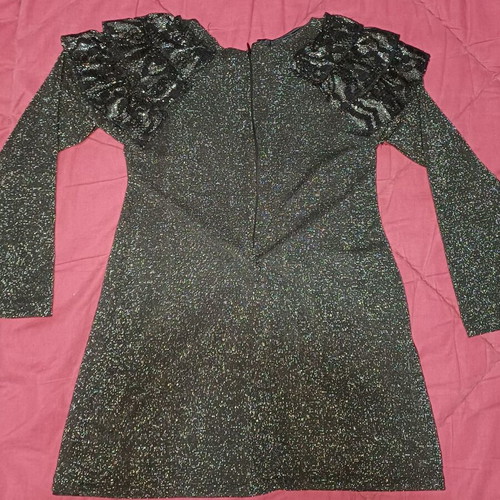 Sam dress 110 cm for 5 years old, black with glitter, like new