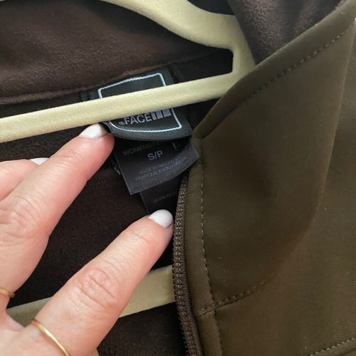 North Face women's jacket petite Small brown like new