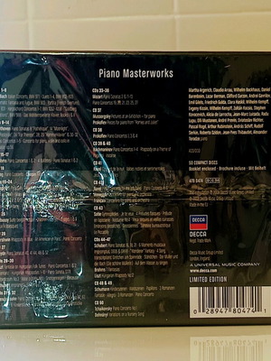 Piano Masterworks box set with 50 CDs new, classical