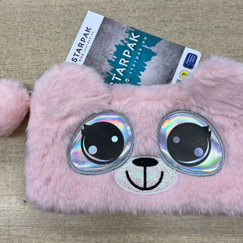 Starpak furry kids bag new pink