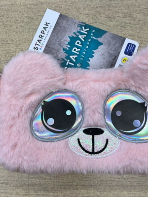 Starpak furry kids bag new pink