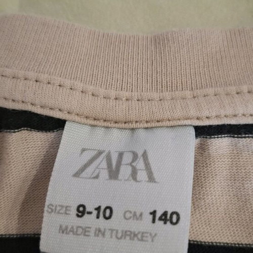 H&M blouse 9-10 years used, beige with dark blue stripes