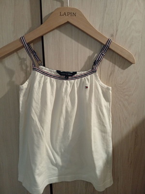 Tommy Hilfiger sleeveless girls' top, age 6, white