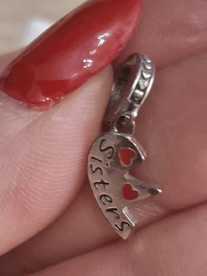 Charm sisters used, silver